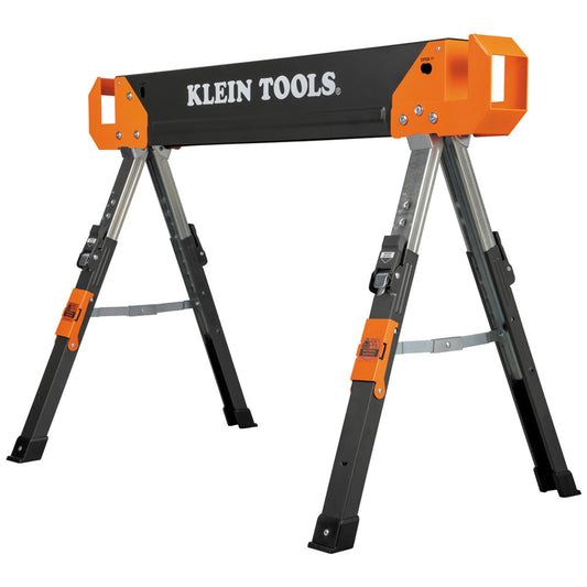 Klein Tools KLE-66188 Adjustable-Leg Folding Saw Horse and Jobsite Table, 1-Pack